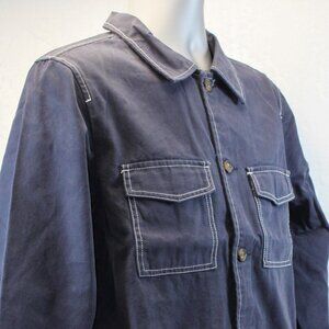 Rhythm Canvas Long Sleeve Overshirt Vintage/Retro Look Jacket Men's Size Small